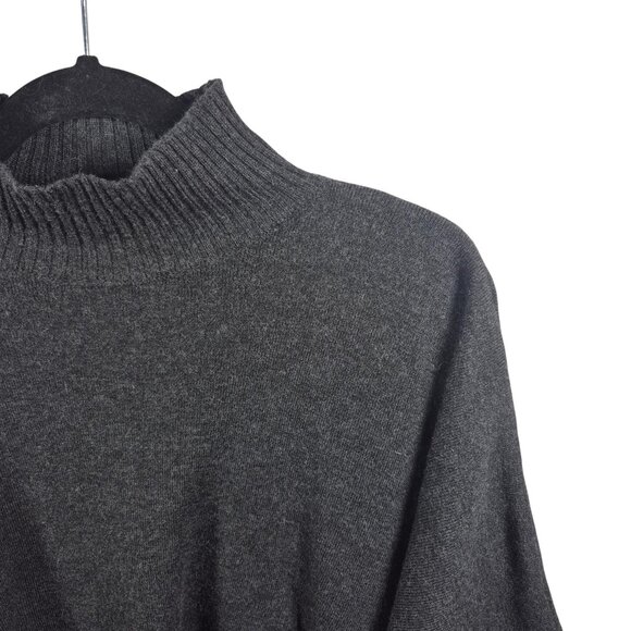 Shirin Guild Sweater Womens OS Gray Wool Drape Jumper Pullover Casual Minimalist - Picture 9 of 9